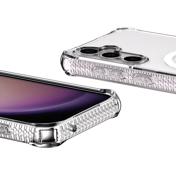 ITSKINS Hybrid_R Clear MagSafe Case for Samsung Galaxy S23 FE Transparent