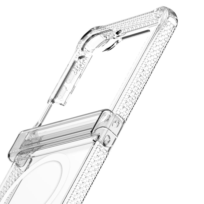 ITSkins Hybrid_R Clear Hinge MagSafe Case for Samsung Galaxy Z Flip5 Clear