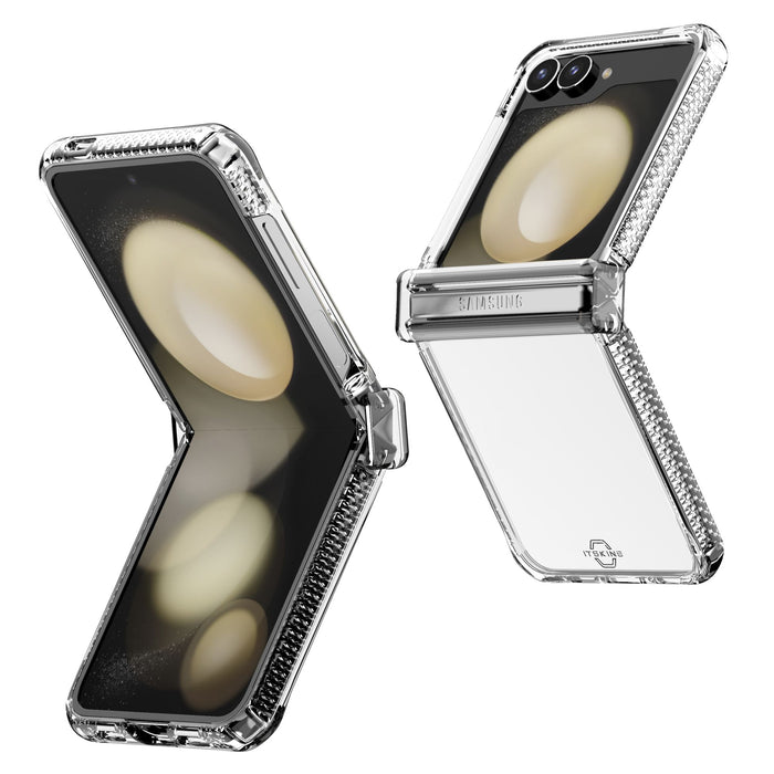 ITSkins Hybrid_R Clear Hinge Case for Samsung Galaxy Z Flip6