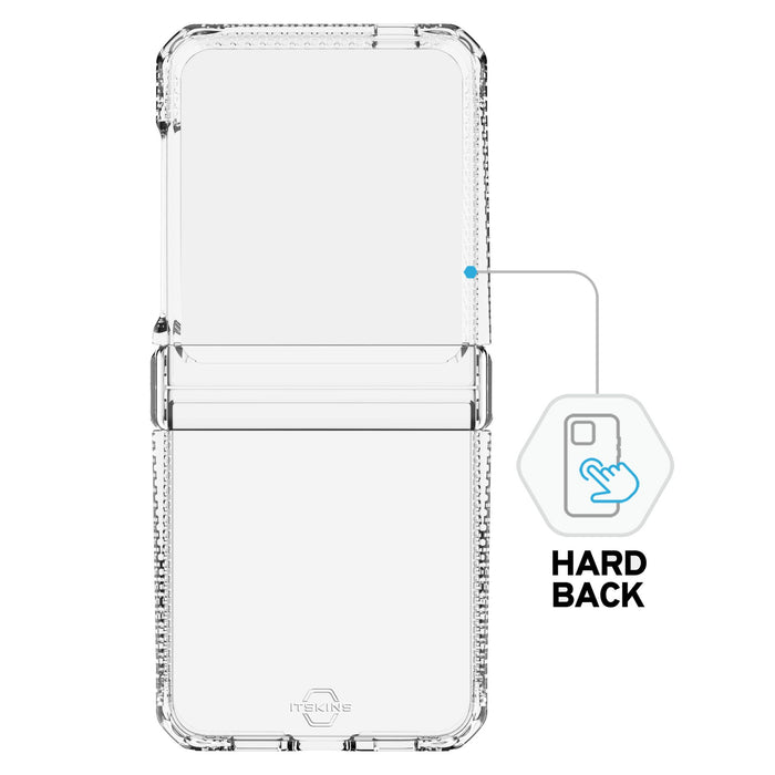 ITSkins Hybrid_R Clear Hinge Case for Samsung Galaxy Z Flip6