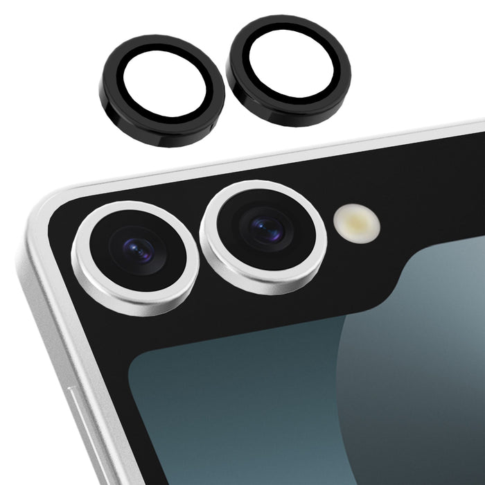 ITSKINS - Hybrid Lens Camera Lens Screen Protector for Samsung Galaxy Z Flip7 - Black