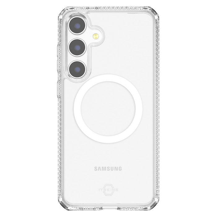 ITSkins Hybrid_R Clear MagSafe Case for Samsung Galaxy S24 Clear