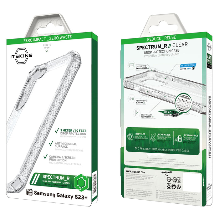 ITSkins Spectrum_R Clear Case for Samsung Galaxy S23 Plus