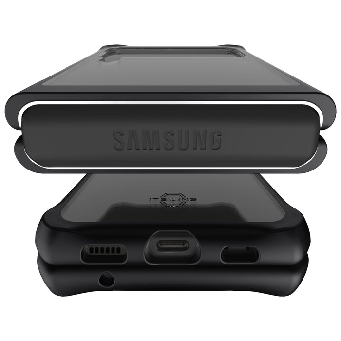 ITSkins Hybrid Solid Case for Samsung Galaxy Z Flip3 5G Black