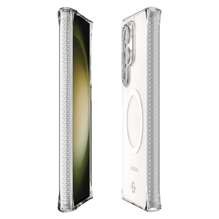 ITSKINS Hybrid_R Clear MagSafe Case for Samsung Galaxy S24 Ultra Transparent