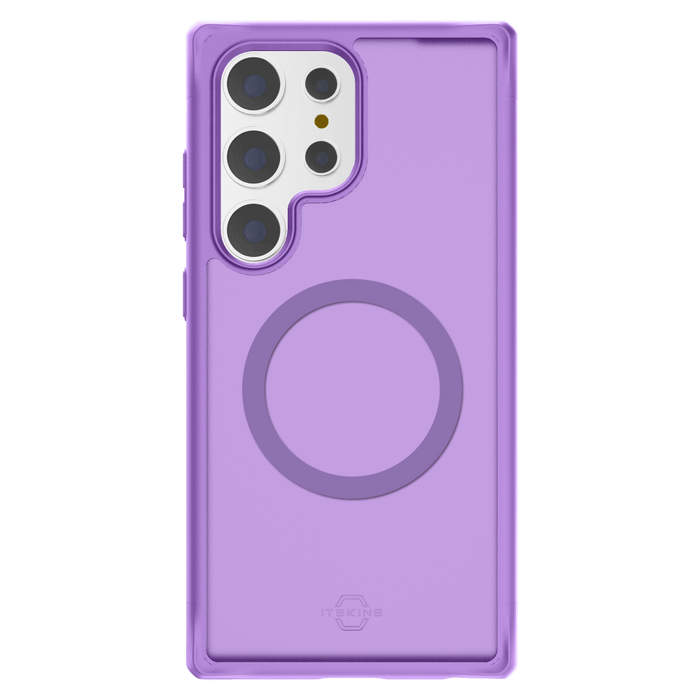 ITSKINS Hybrid_R Frost MagSafe Case for Samsung Galaxy S24 Ultra Deep Purple