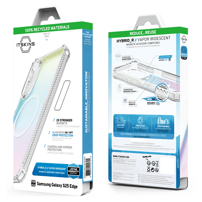 ITSkins Hybrid_R Vapor MagSafe Case for Samsung Galaxy S25 Edge