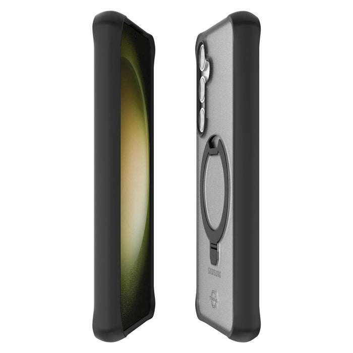 ITSkins Hybrid_R Stand MagSafe Case for Samsung Galaxy S24 Plus Black