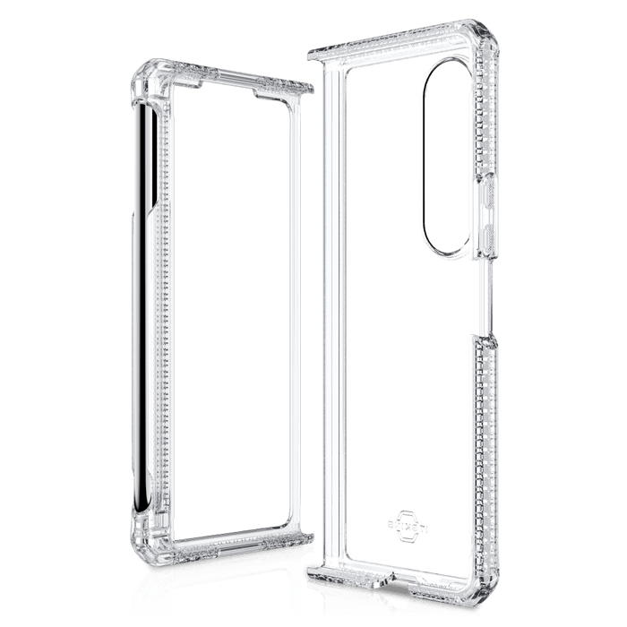 ITSKINS Hybrid_R Case with Pen Holder for Samsung Galaxy Z Fold4 Transparent