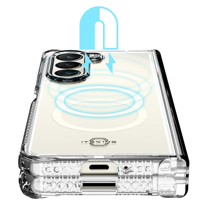 ITSkins Hybrid_R Clear Hinge MagSafe Case for Samsung Galaxy Z Fold5