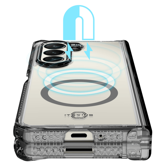 ITSKINS Supreme_R Hinge MagSafe Case for Samsung Galaxy Z Fold5 Smoke