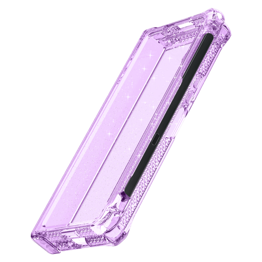 ITSKINS Supreme_R Hinge Spark Case with Pen Holder for Samsung Galaxy Z Fold5 Transparent Purple