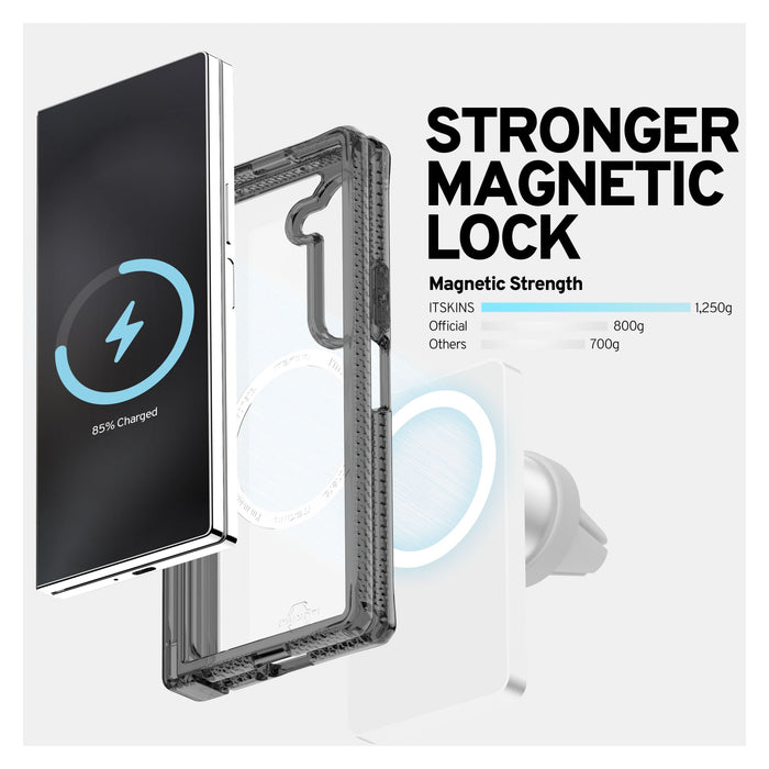 ITSkins Hybrid_R Clear Hinge MagSafe Case for Samsung Galaxy Z Fold6