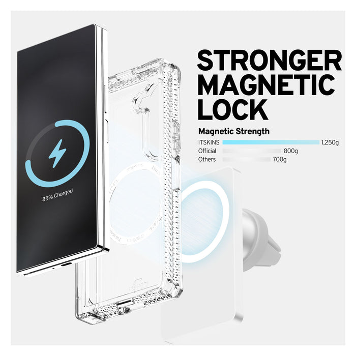 ITSkins Hybrid_R Clear Hinge MagSafe Case for Samsung Galaxy Z Fold6