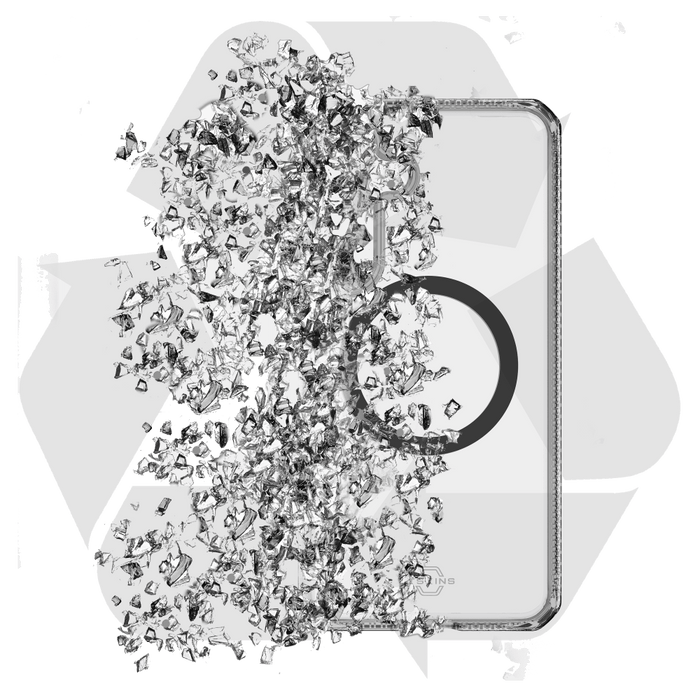 ITSkins Hybrid_R Clear MagSafe Case for Samsung Galaxy S25 Plus