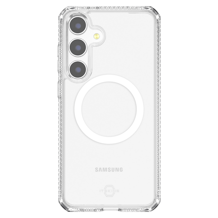 ITSkins Hybrid_R Clear MagSafe Case for Samsung Galaxy S25 Plus