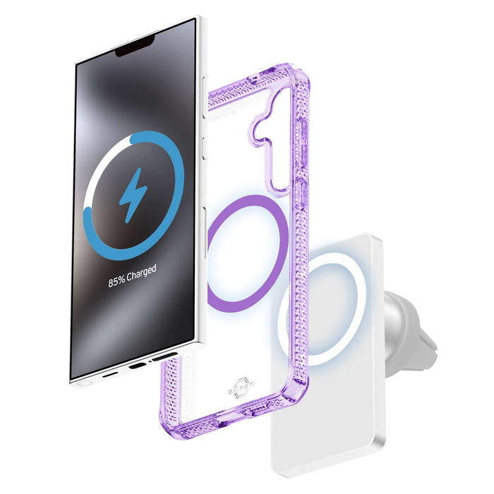 ITSkins Hybrid_R Clear MagSafe Case for Samsung Galaxy S25