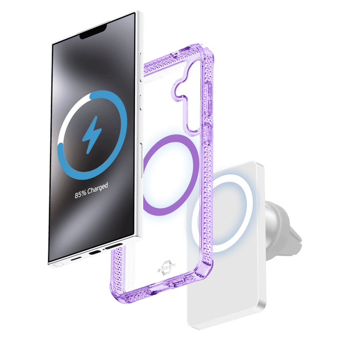 ITSkins Hybrid_R Clear MagSafe Case for Samsung Galaxy S25