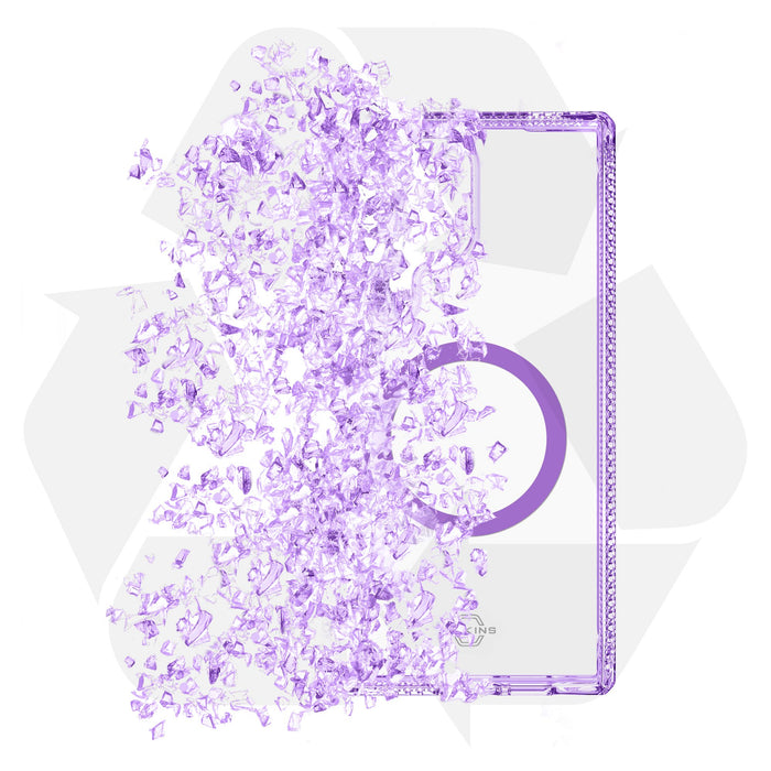 ITSkins Hybrid_R Clear MagSafe Case for Samsung Galaxy S25 Ultra