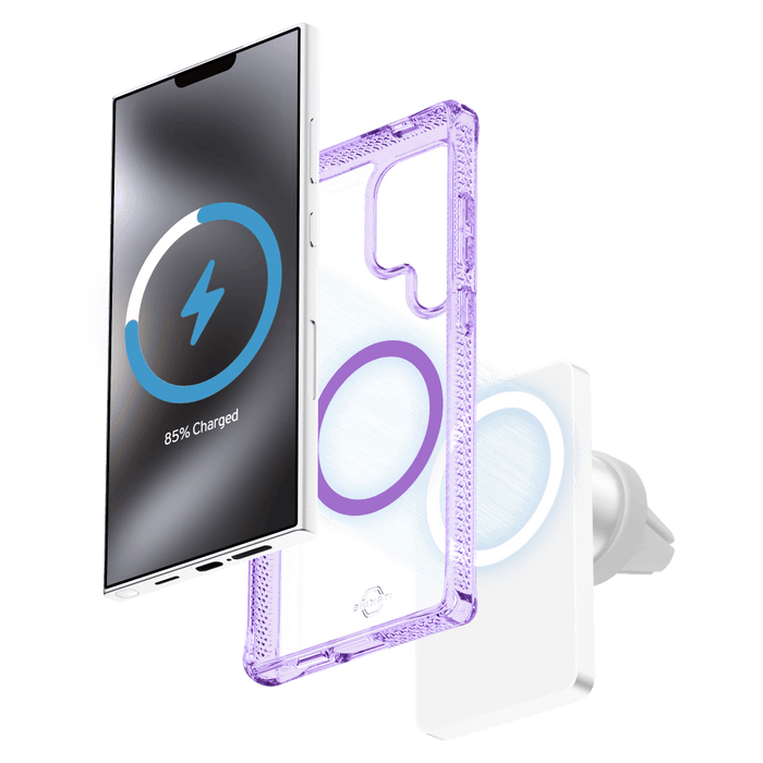 ITSkins Hybrid_R Clear MagSafe Case for Samsung Galaxy S25 Ultra