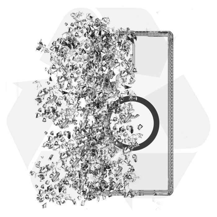 ITSkins Hybrid_R Clear MagSafe Case for Samsung Galaxy S25 Ultra