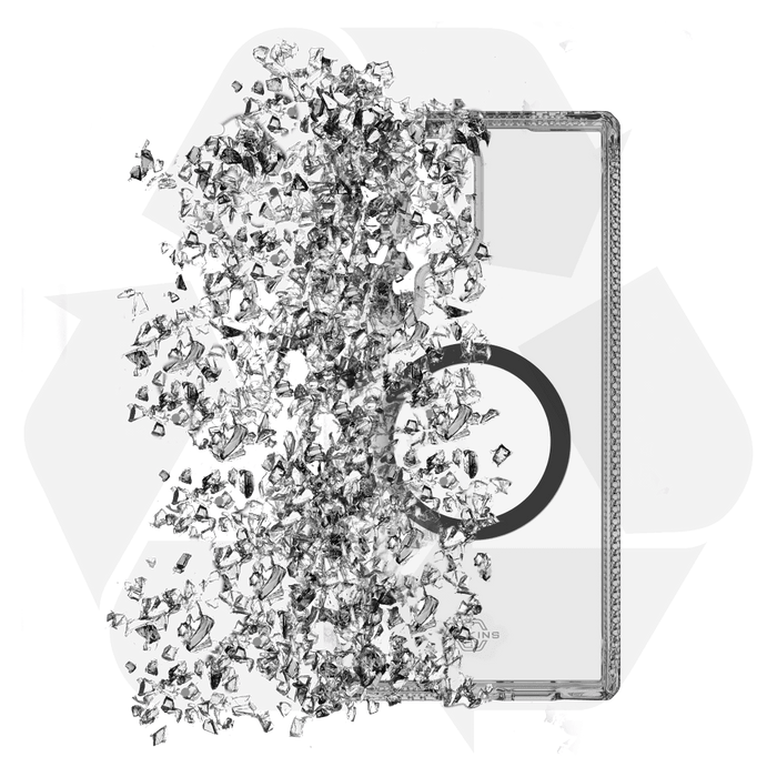 ITSkins Hybrid_R Clear MagSafe Case for Samsung Galaxy S25 Ultra