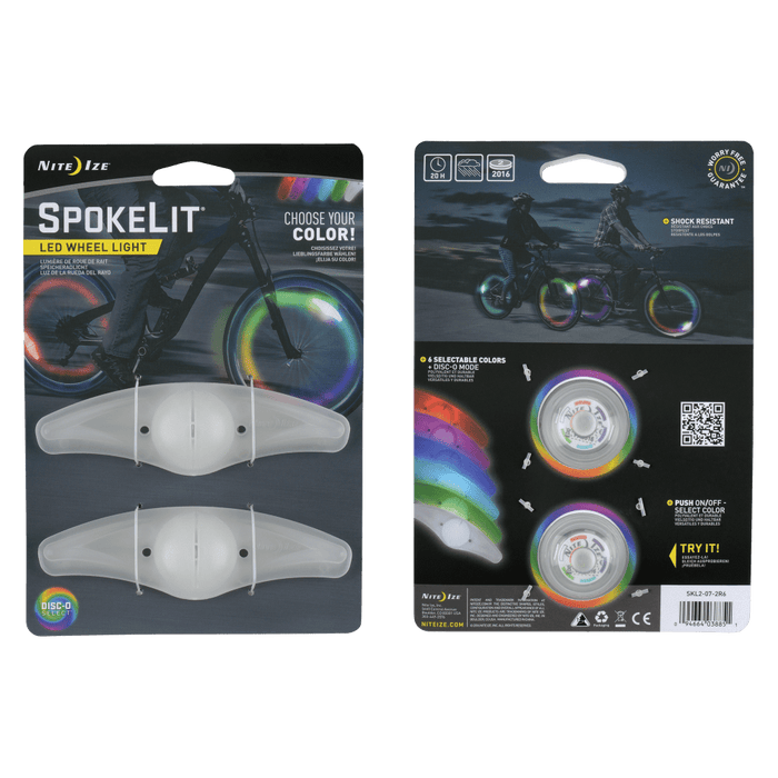 Nite Ize SpokeLit Wheel Light (2 Pack) Disc-O Select