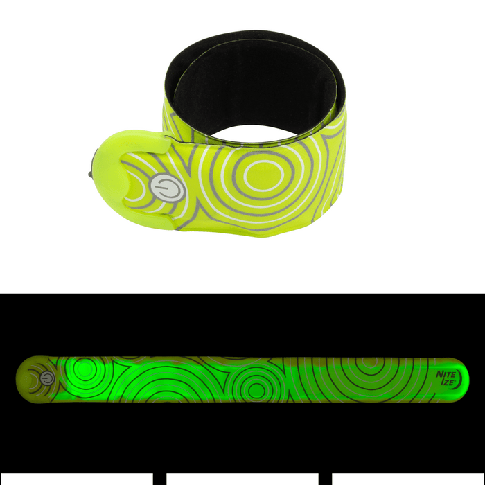 Nite Ize SlapLit Rechargeable LED Slap Wrap Neon Yellow and Green