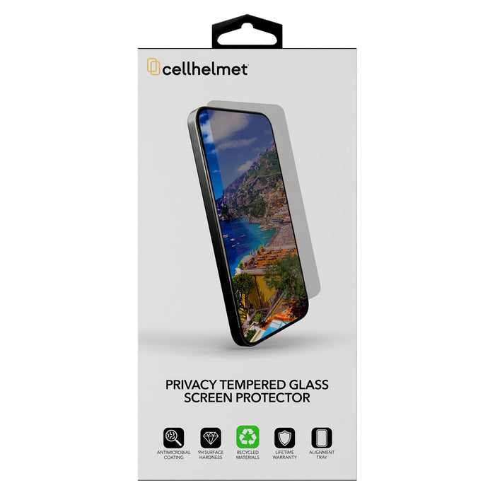 Cellhelmet $100 Guarantee Privacy Tempered Glass Screen Protector for Apple iPhone 18 Pro
