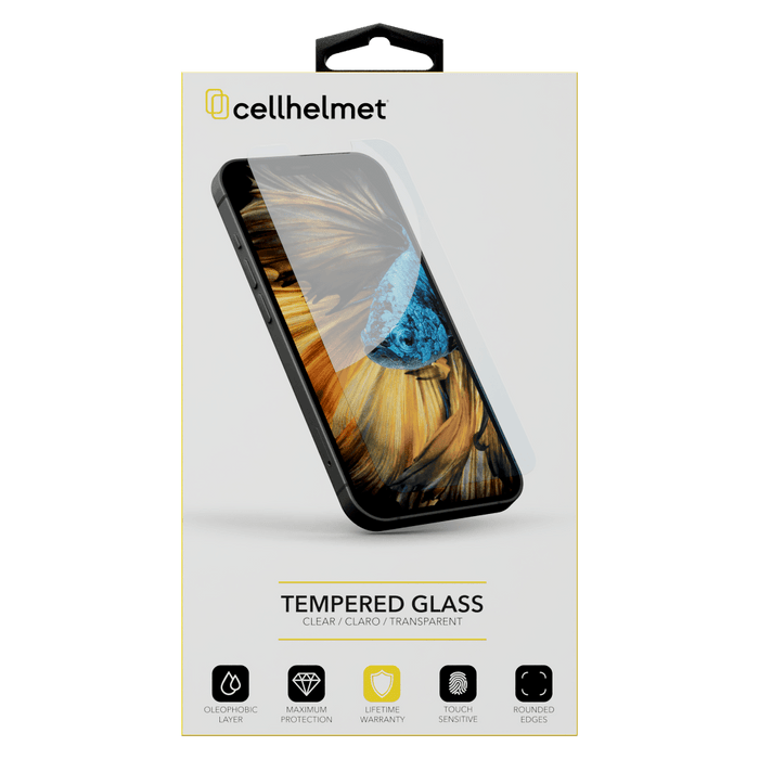 cellhelmet Tempered Glass Screen Protector for Apple iPhone 15 Pro Max Clear