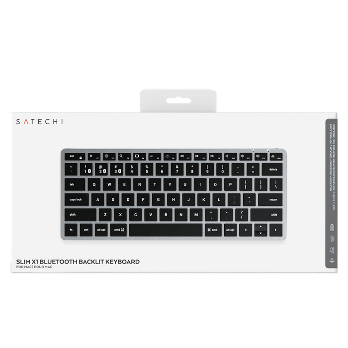 Satechi Slim X1 Bluetooth Backlit Keyboard Gray