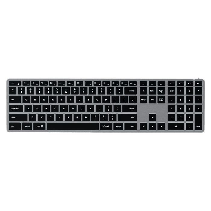 Satechi Slim X3 Bluetooth Backlit Keyboard Gray