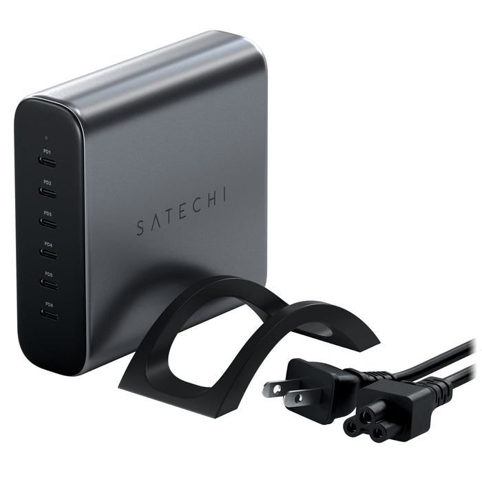 Satechi 200W USB-C 6-Port GaN Charger Gray