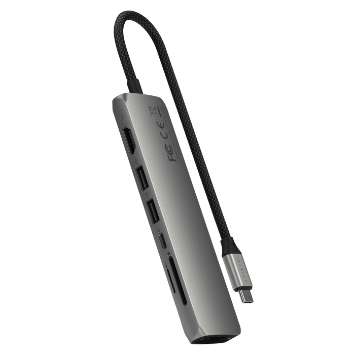 Satechi 7-in-1 USB-C Slim Multiport Adapter with Ethernet