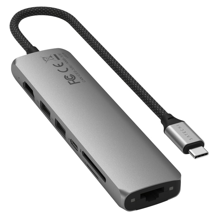 Satechi 7-in-1 USB-C Slim Multiport Adapter with Ethernet