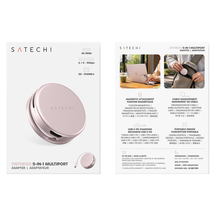 Satechi OntheGo 5-in-1 Multiport Adapter
