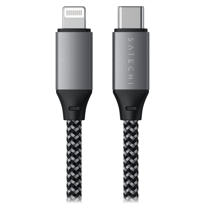 Satechi USB C to Apple Lightning Cable 10in Space Gray