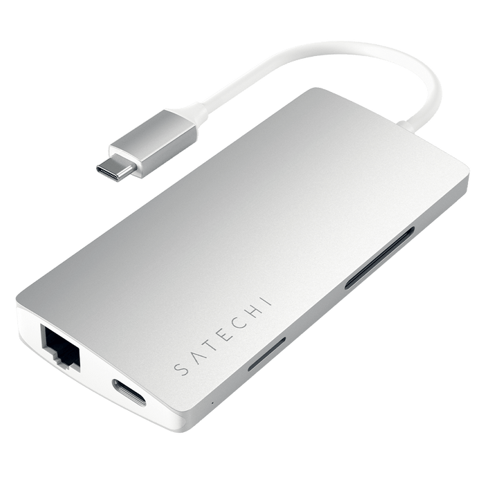 Satechi Type C to Multi Port Adapter 4K Ethernet V2 Silver