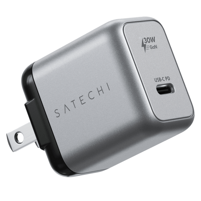Satechi 30W USB-C PD GAN Wall Charger Space Gray
