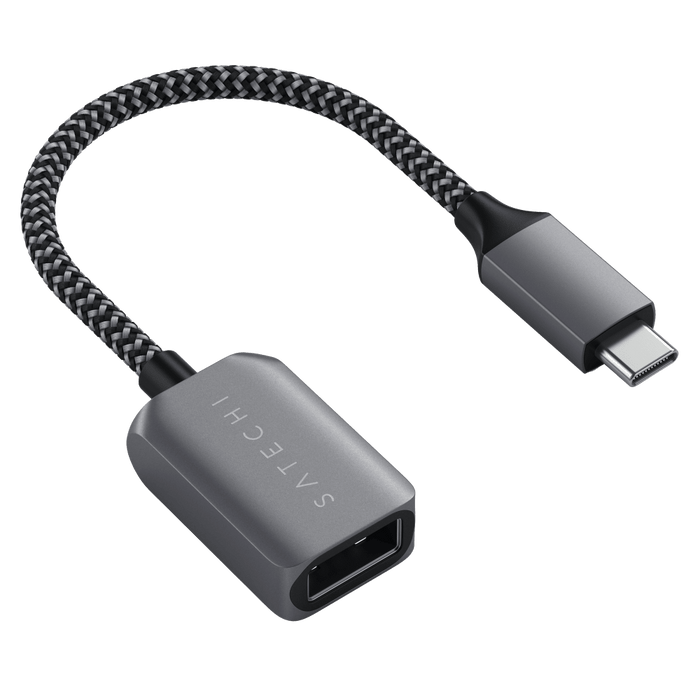 Satechi USB A 3.0 to USB C Adapter Space Gray