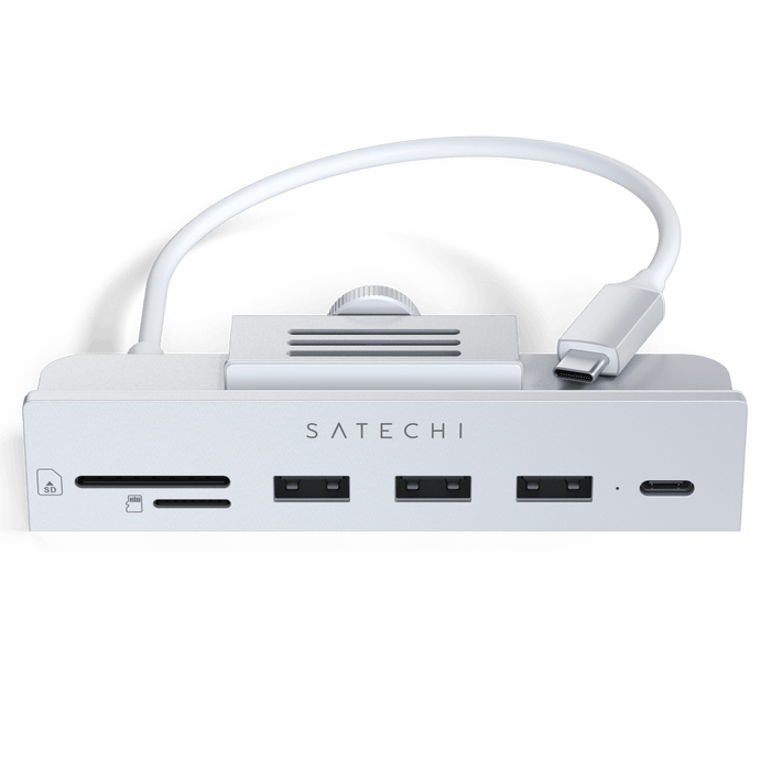 Satechi USB C Clamp Hub for Apple iMac 24in Silver