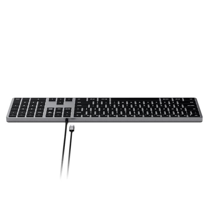Satechi Slim W3 Wired Backlit Keyboard Space Gray