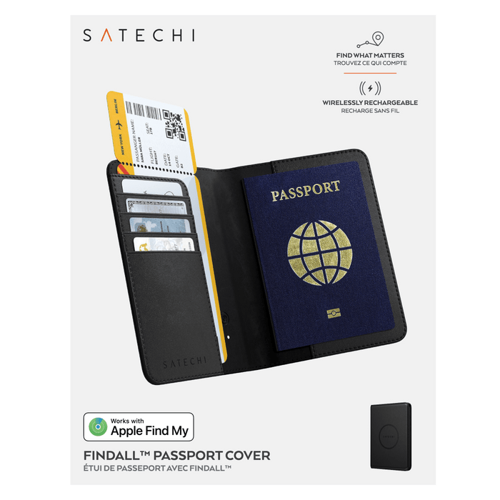 Satechi Satechi - Vegan-Leather FindAll Passport Cover - Black