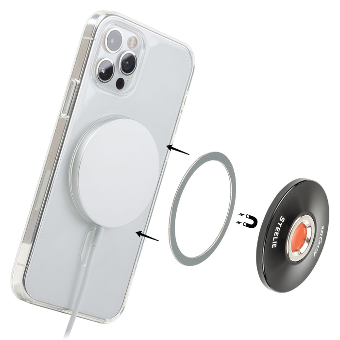 Nite Ize Steelie Orbiter Plus Dash Mount Kit for MagSafe Black