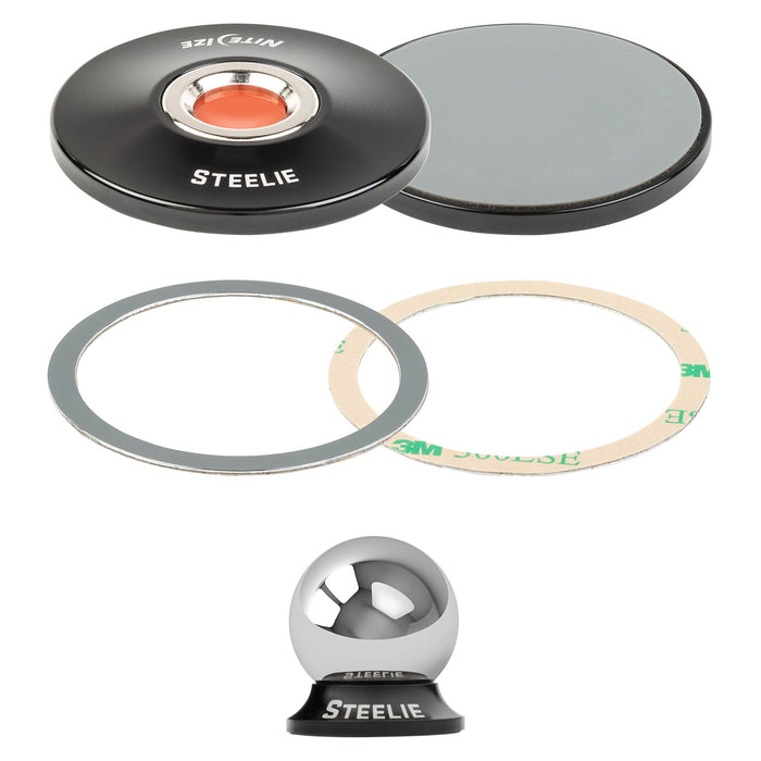 Nite Ize Steelie Orbiter Plus Dash Mount Kit for MagSafe Black