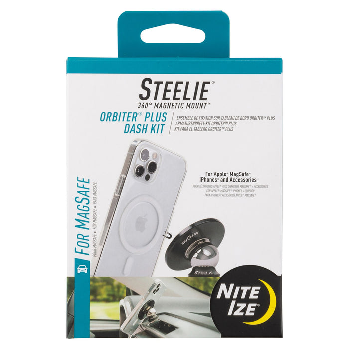 Nite Ize Steelie Orbiter Plus Dash Mount Kit for MagSafe Black