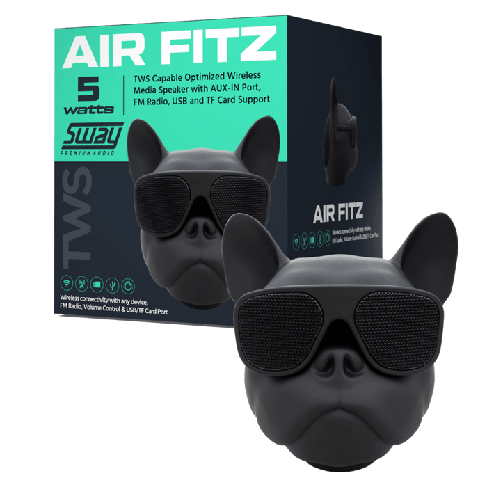 Sway Air Fitz Desktop Bluetooth Media Speaker Black