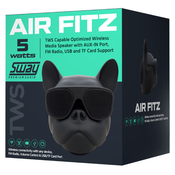 Sway Air Fitz Desktop Bluetooth Media Speaker Black