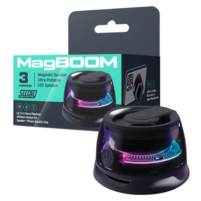 Sway MagBoom LED Magnetic Bluetooth Speaker