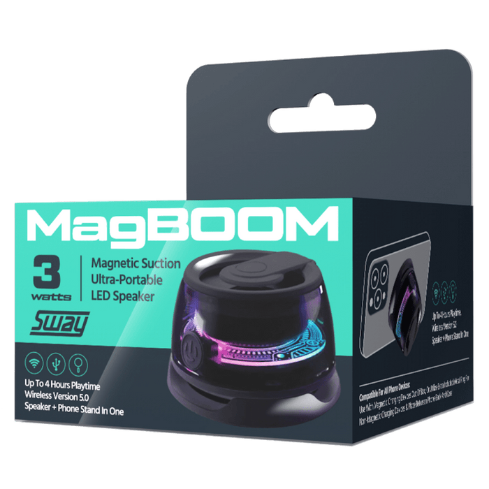 Sway MagBoom LED Magnetic Bluetooth Speaker